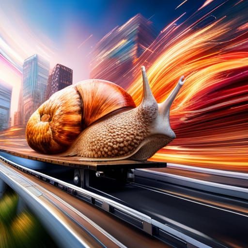 Woah, that snail is fast