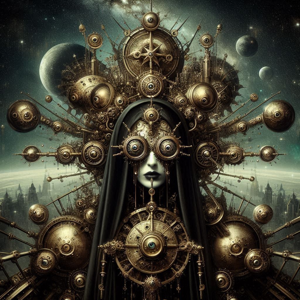 Steampunk Gothic Monk