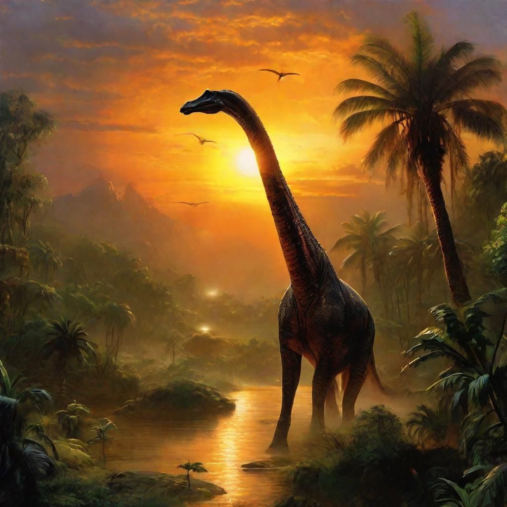 Prehistoric Sunset  by @Marjon