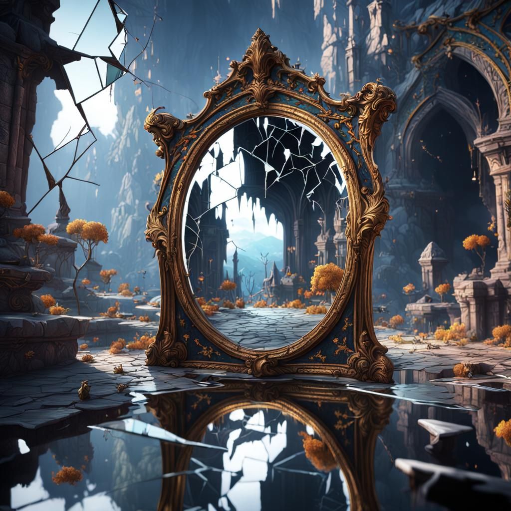 broken mirror