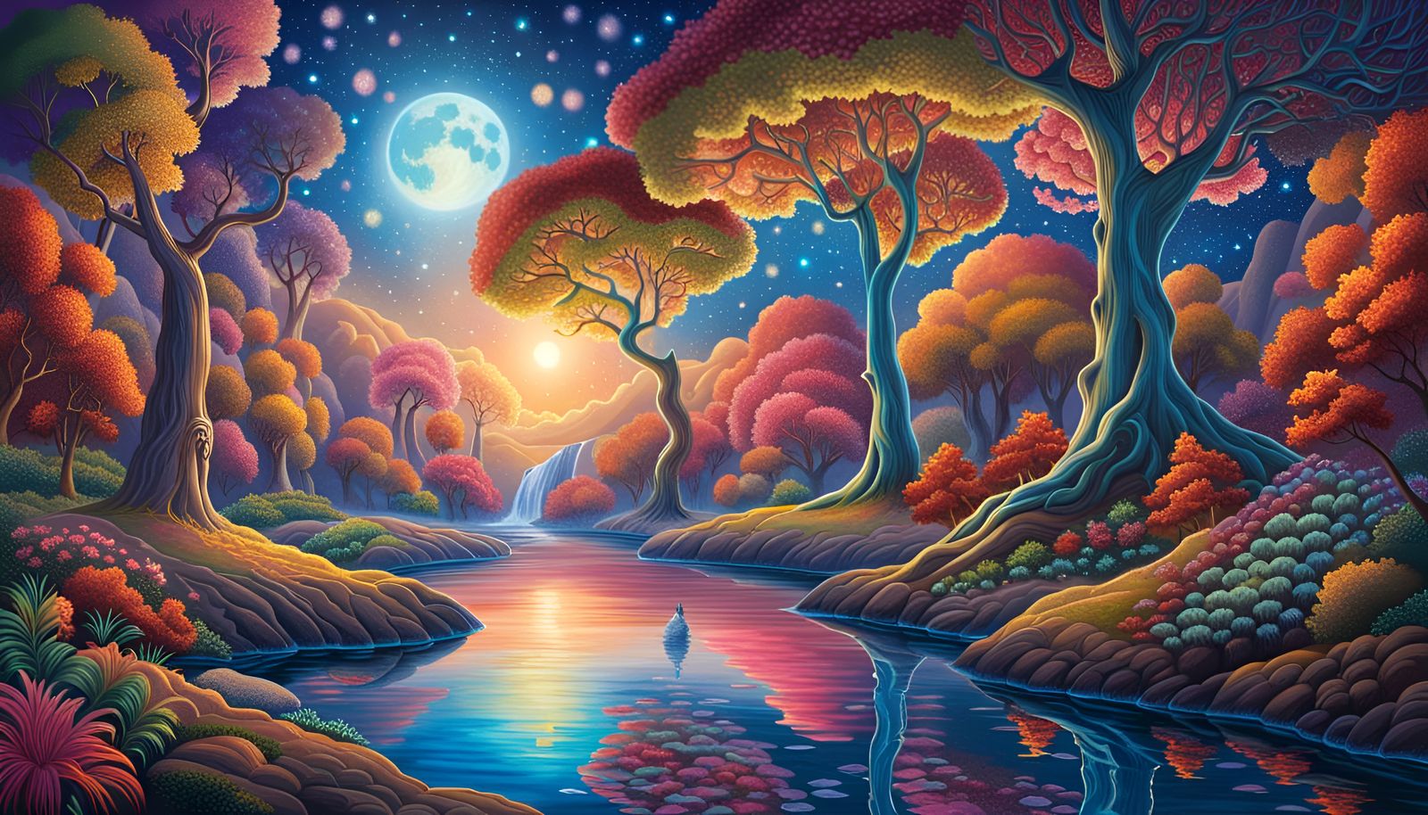 Nighttime near the River