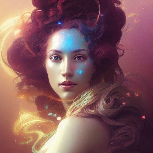 the goddess of space and time - AI Generated Artwork - NightCafe Creator