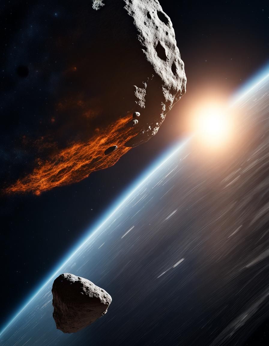 An asteroid with an automated mass driver is heading towards...