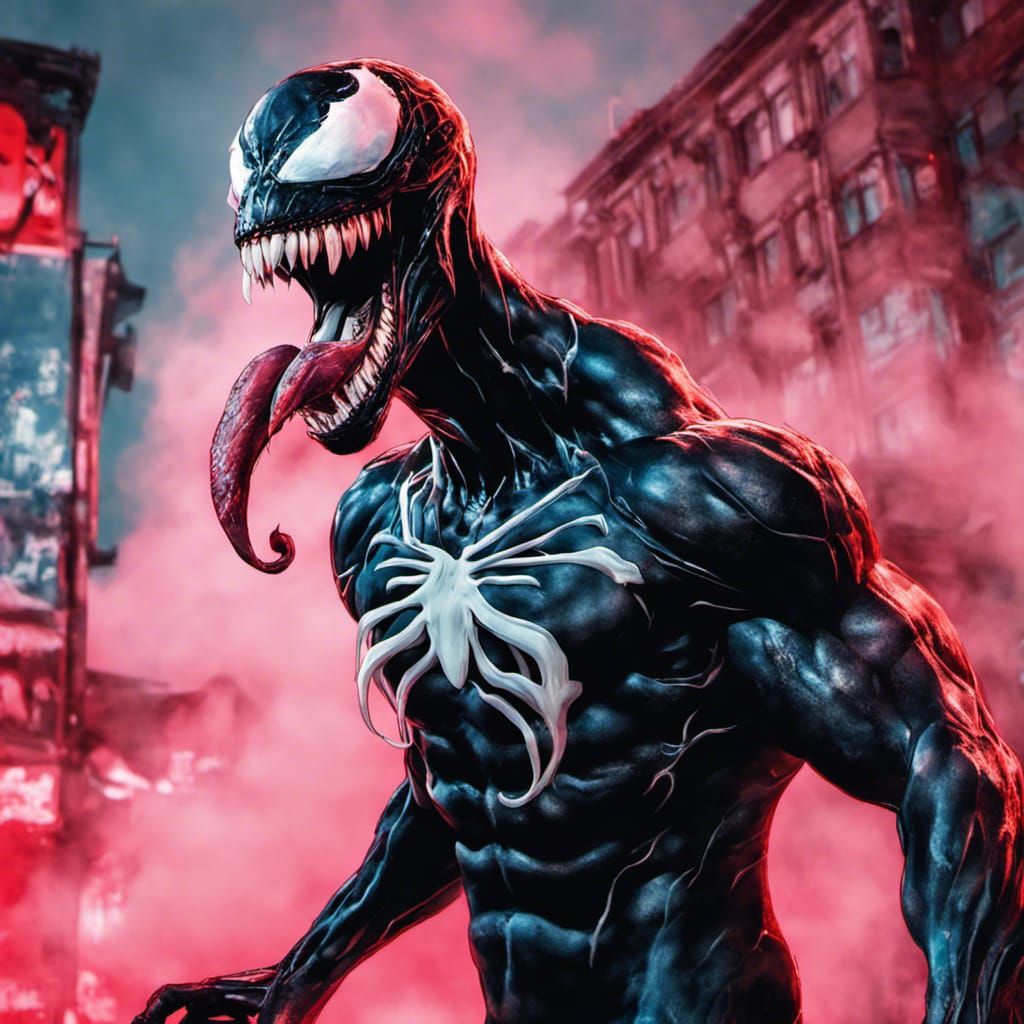 Venom takes over Barbie's Malibu AI Generated Artwork NightCafe Creator