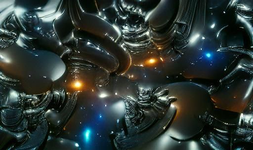 Deep Space, giant mothership, galaxies, trending on Artstati...