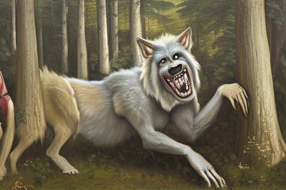 “My, what big teeth you have,” she said