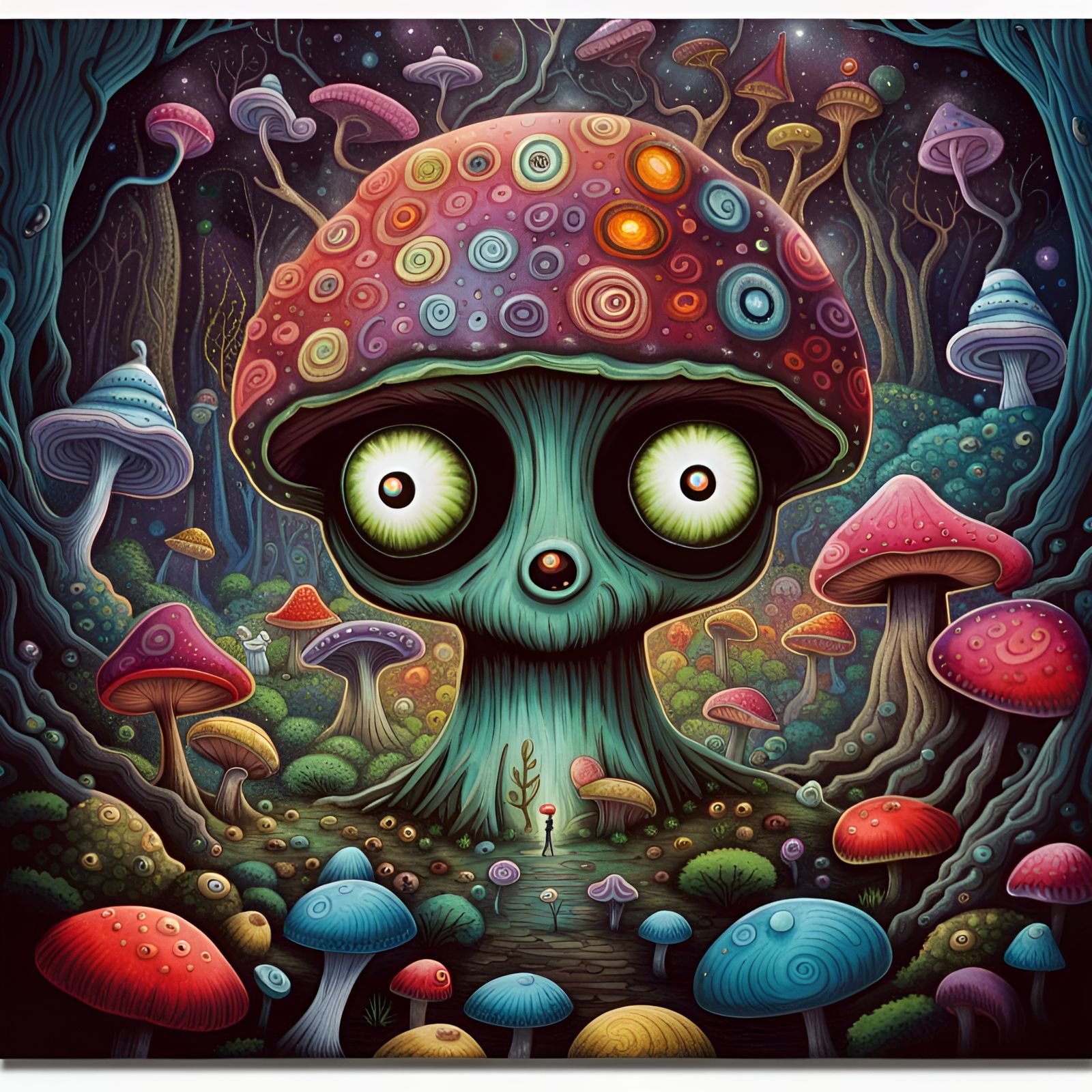 Welcome to Mushroom Forest - AI Generated Artwork - NightCafe Creator