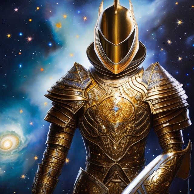 Starry knight   by @Juliako