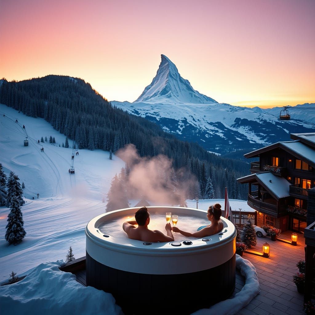 Sun setting on the slopes  by @OnlineDesign333