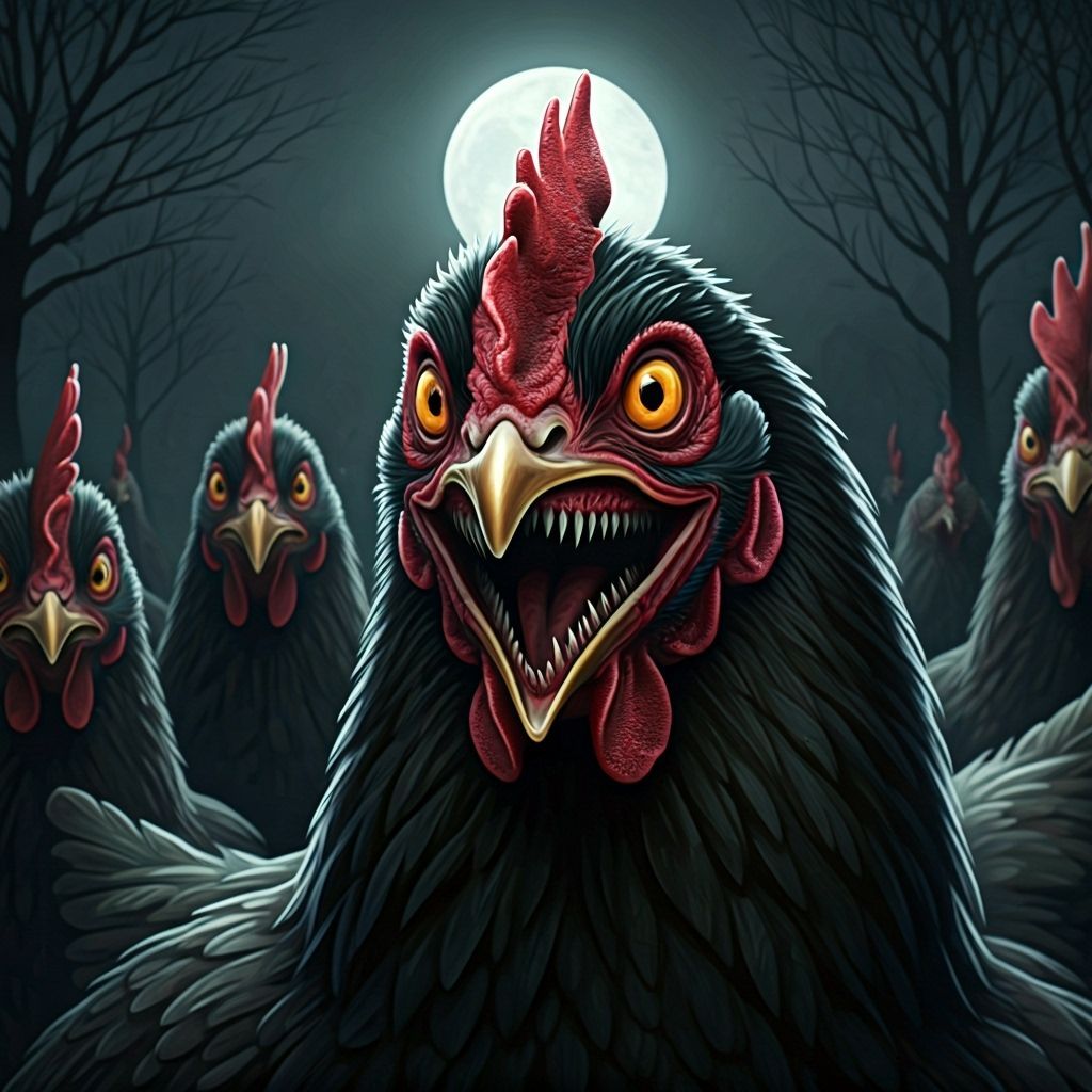 quand les poules auront des dents, when the hens will have teeth  by @Rasec_Arg