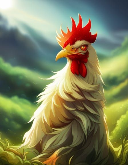 Fierce Rooster - AI Generated Artwork - NightCafe Creator