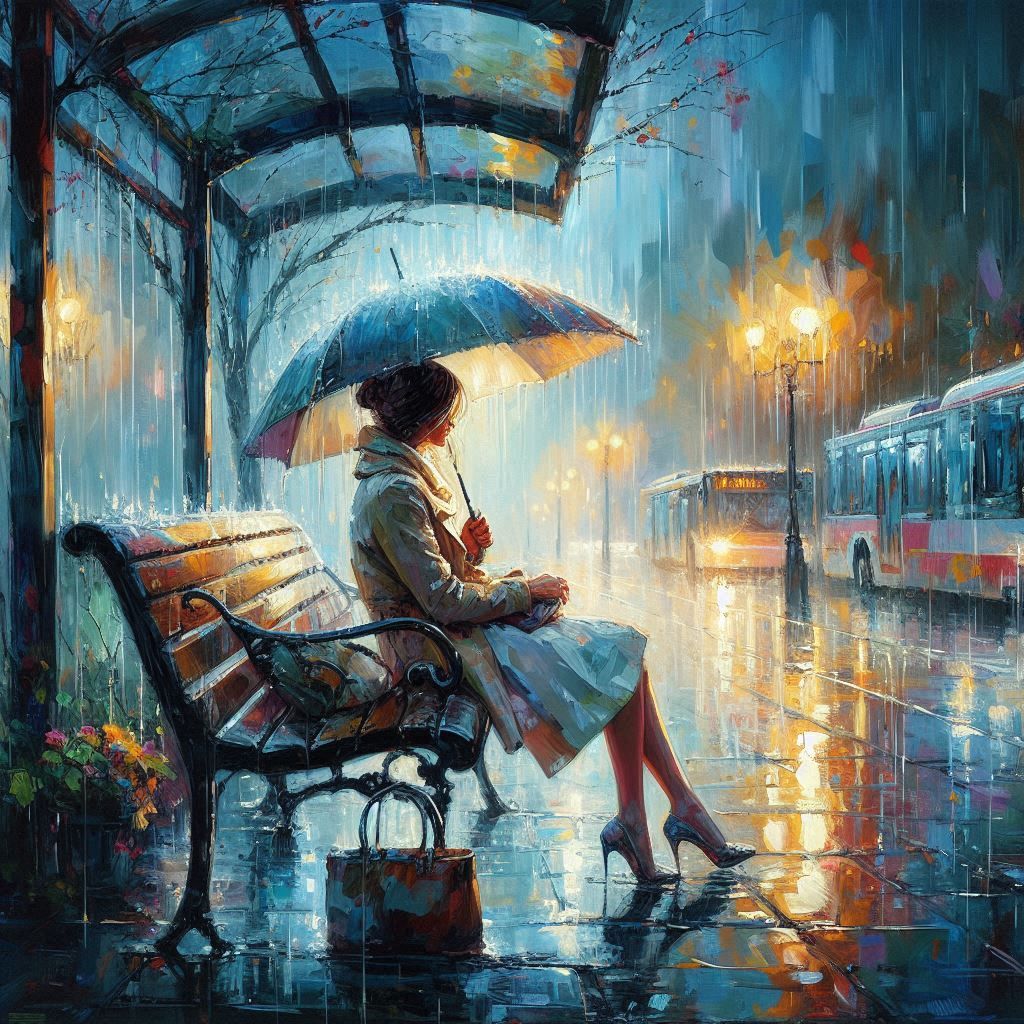 Lonely Bench: A Woman's Silent Tears  by @Artless