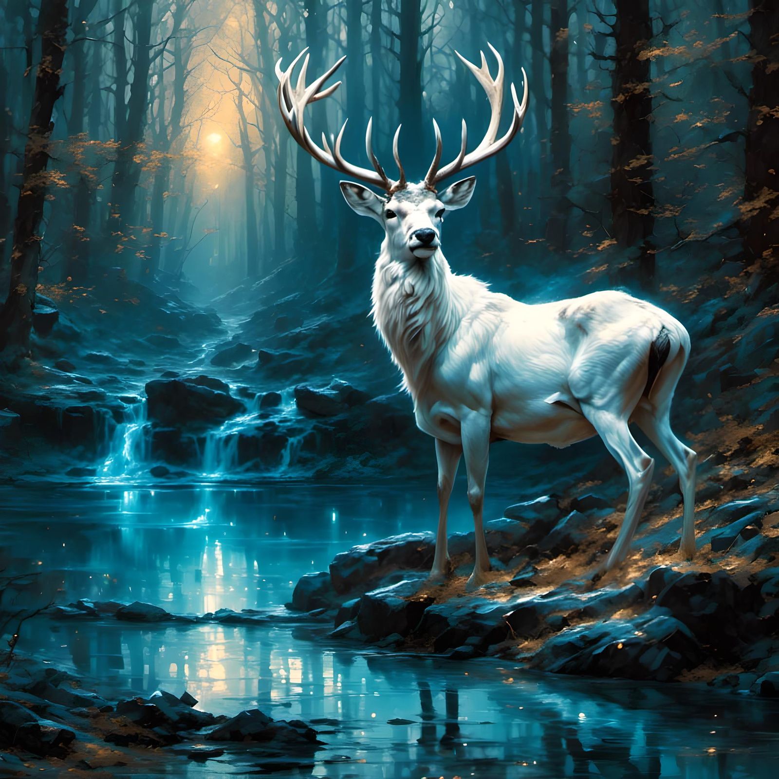 Majestic White Stag  by @St_Moses