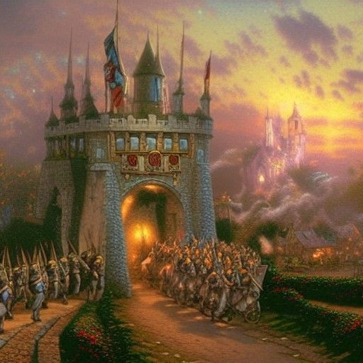 Marching through the gates