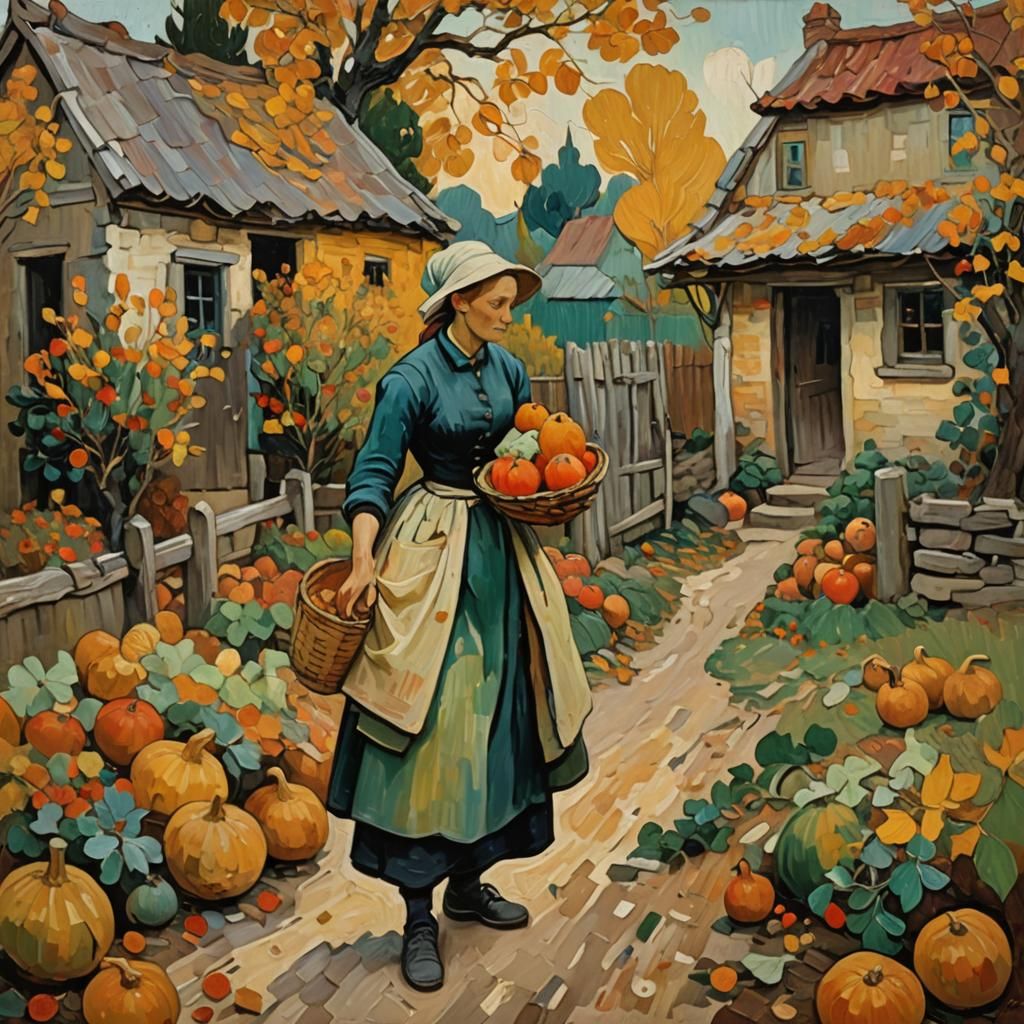 Autumn is here, gourds are ripe