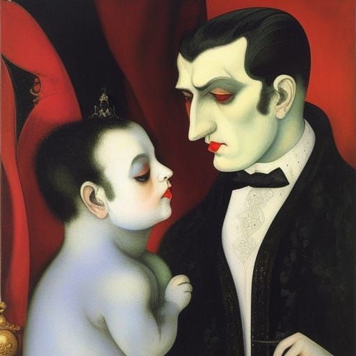 Good and smart vampire lord with two siamese cats 
By Mikhai...