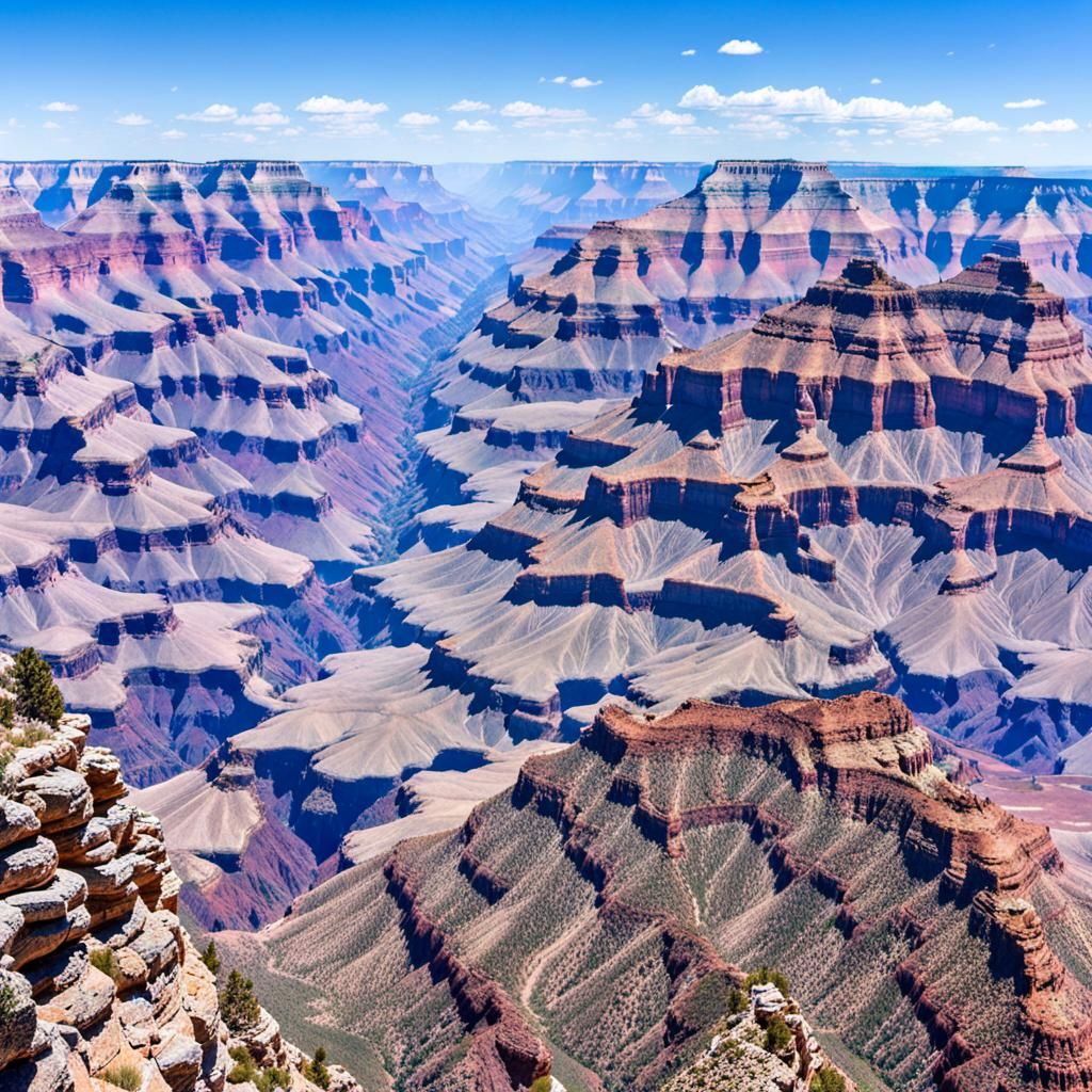 The North rim of the Grand Canyon, as seen from above