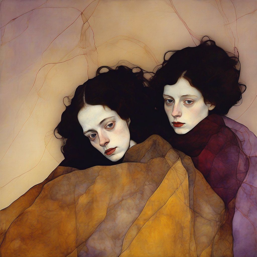 Portrait of sisters.