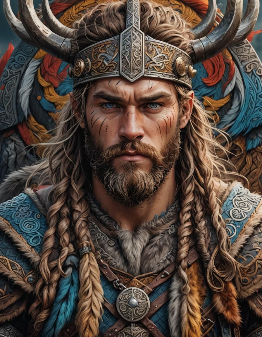 Strong king of the Vikings - AI Generated Artwork - NightCafe Creator