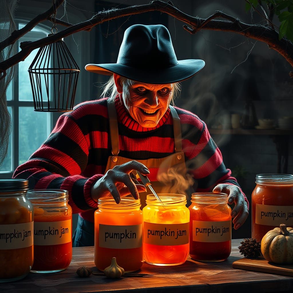 "Nightmare" and pumpkin jam