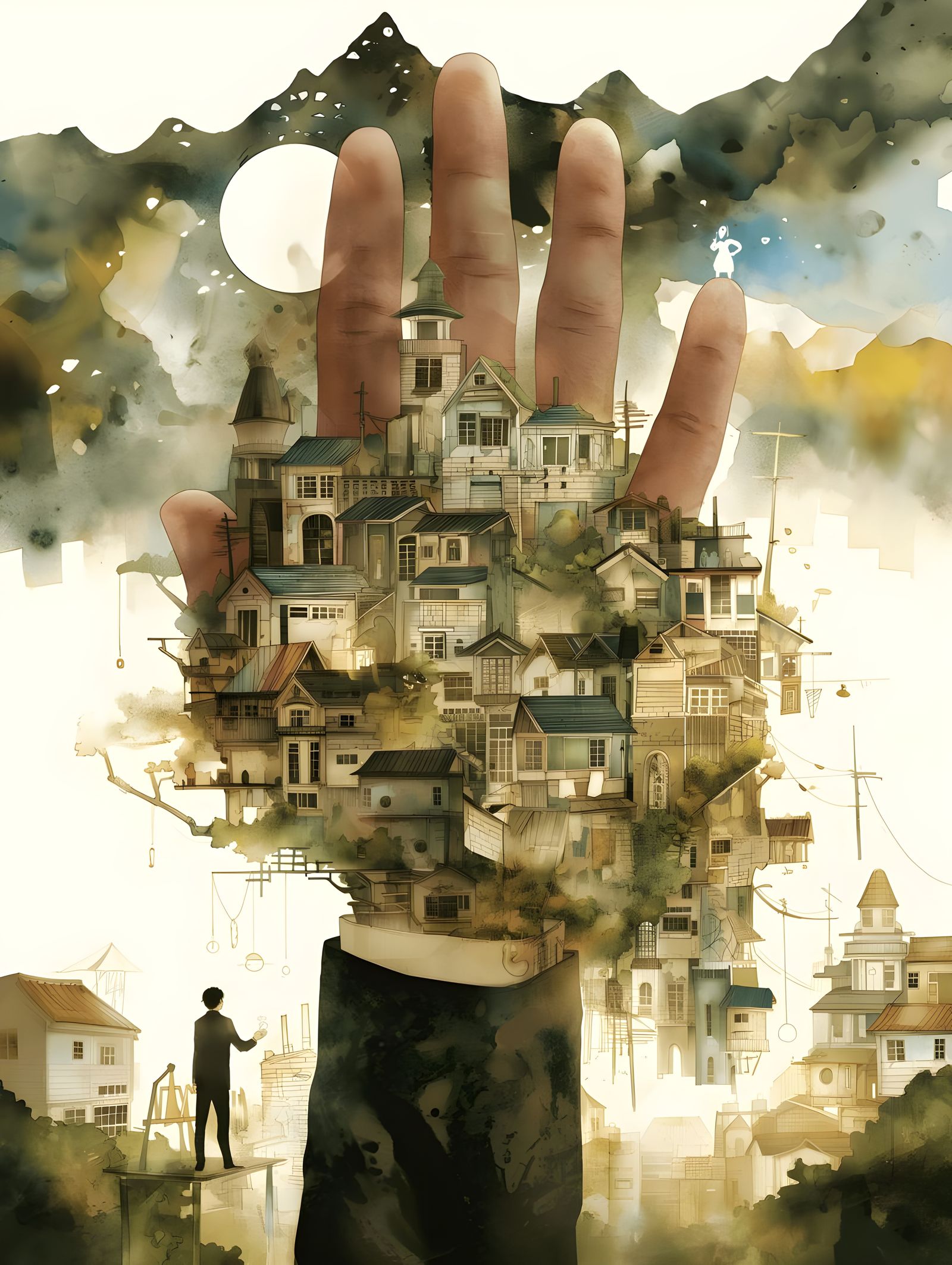 Surreal world on the palm of my hand!