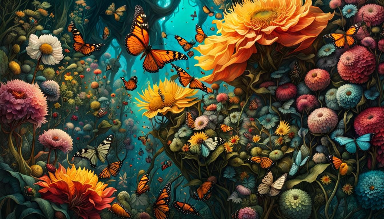 Pollination “pollinators”. A breathtaking masterpiece fantasycore artwork by Android Jones, Jean Baptiste ...  by @Jokavld
