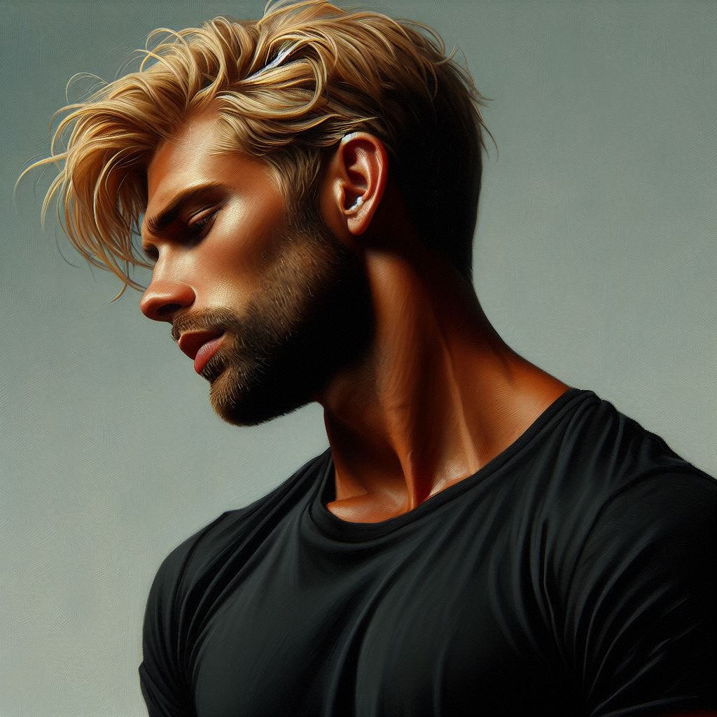 Blond man