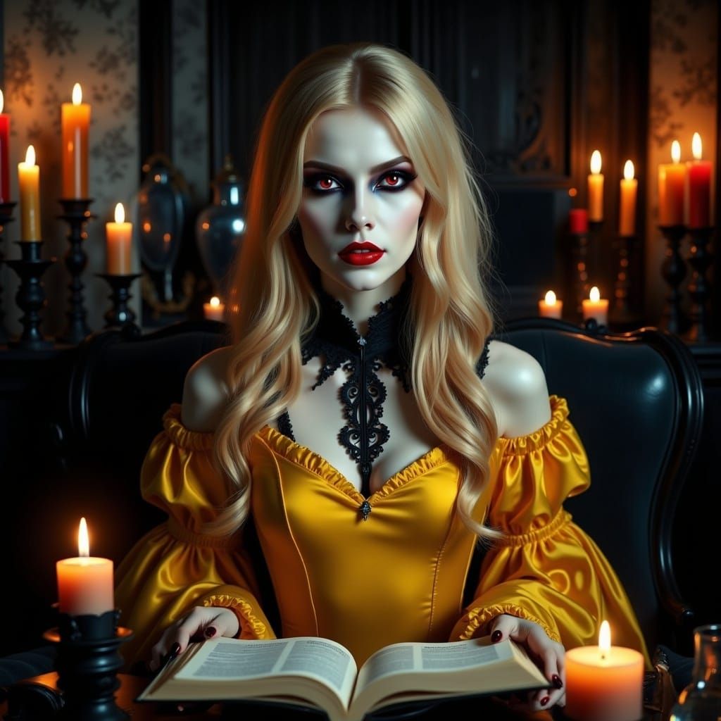 <lora:GothicVampireFlux:1.0> 