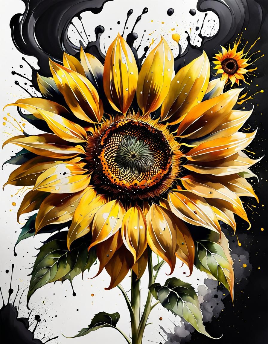 Portrait of a Sunflower  by @J_D_Dix