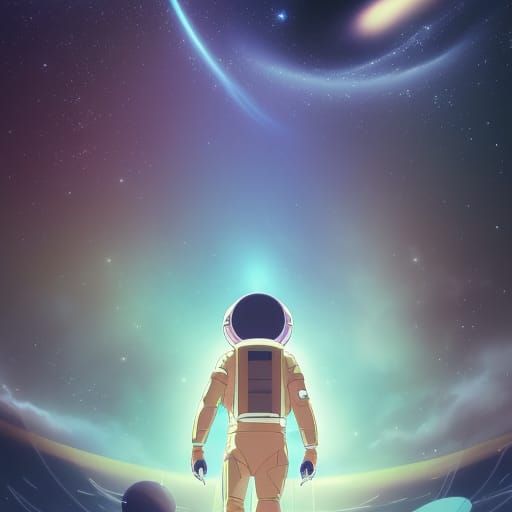 Astronaut in space, interestelar