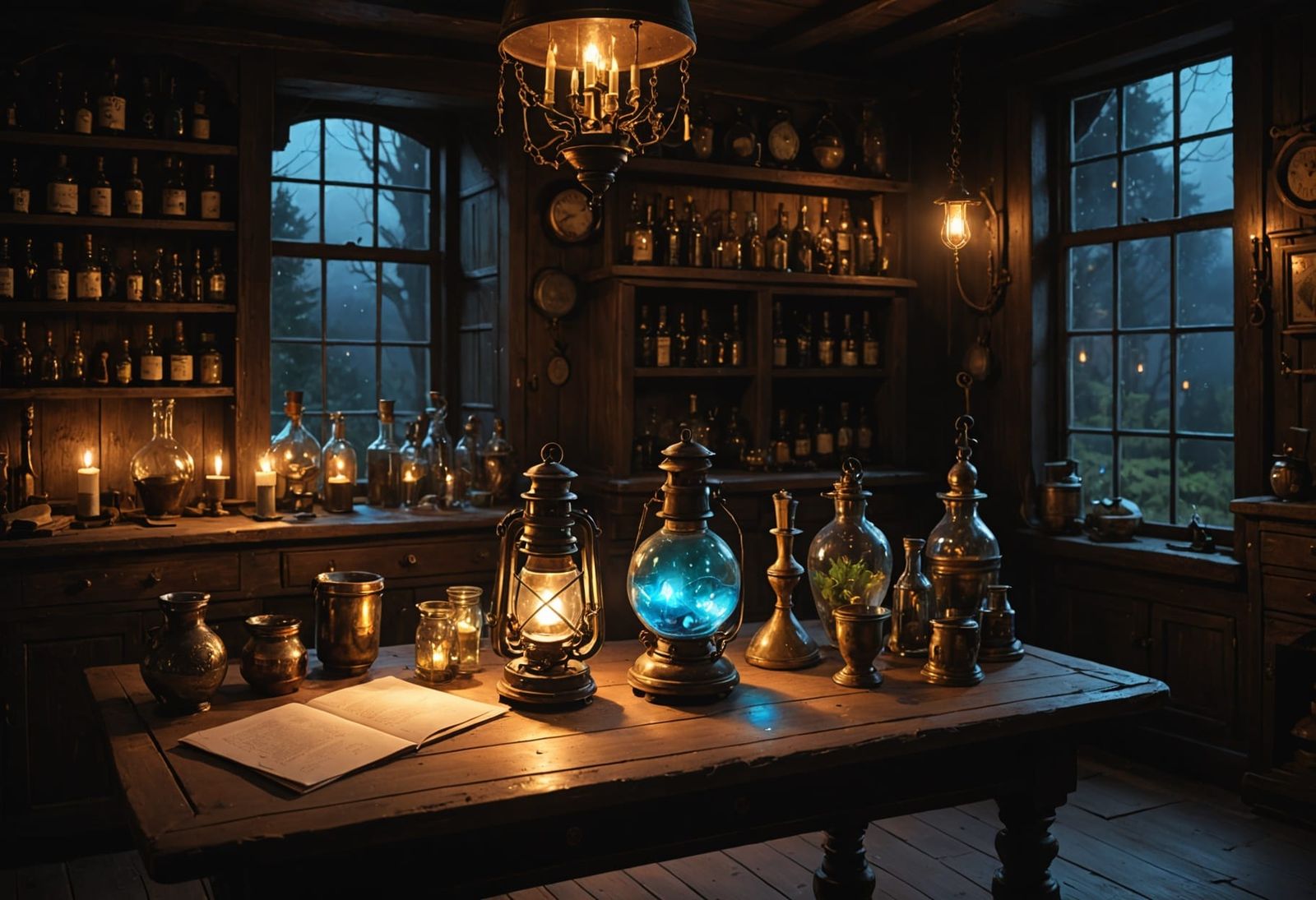 Lanterns in Alchemist's House  by @Alyssia