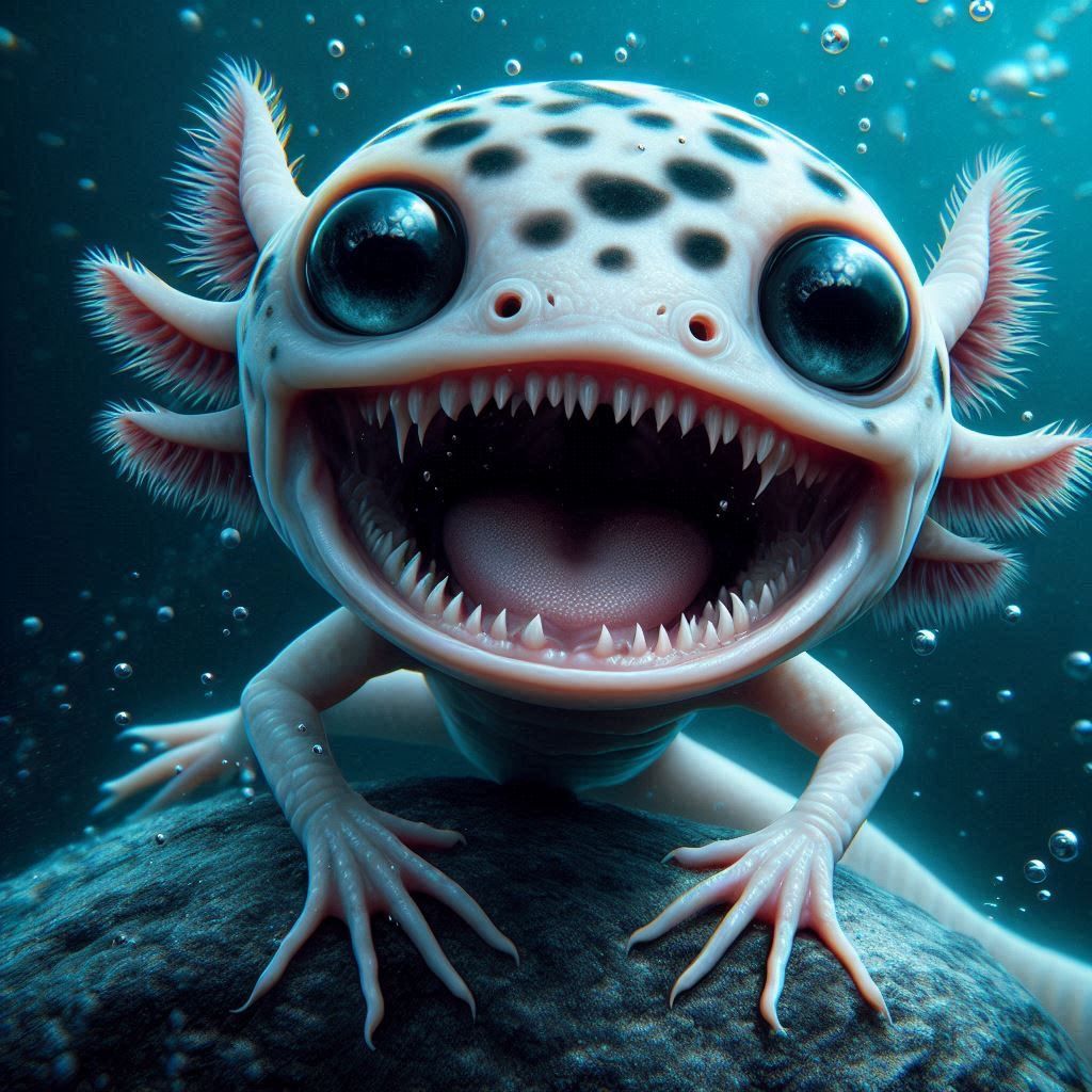 Underwater Photography of Axolotl