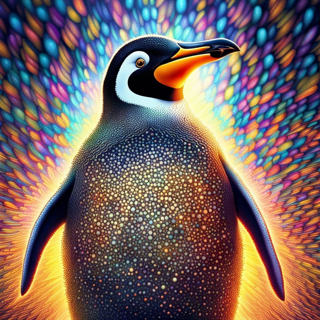 Pointillism Penguin