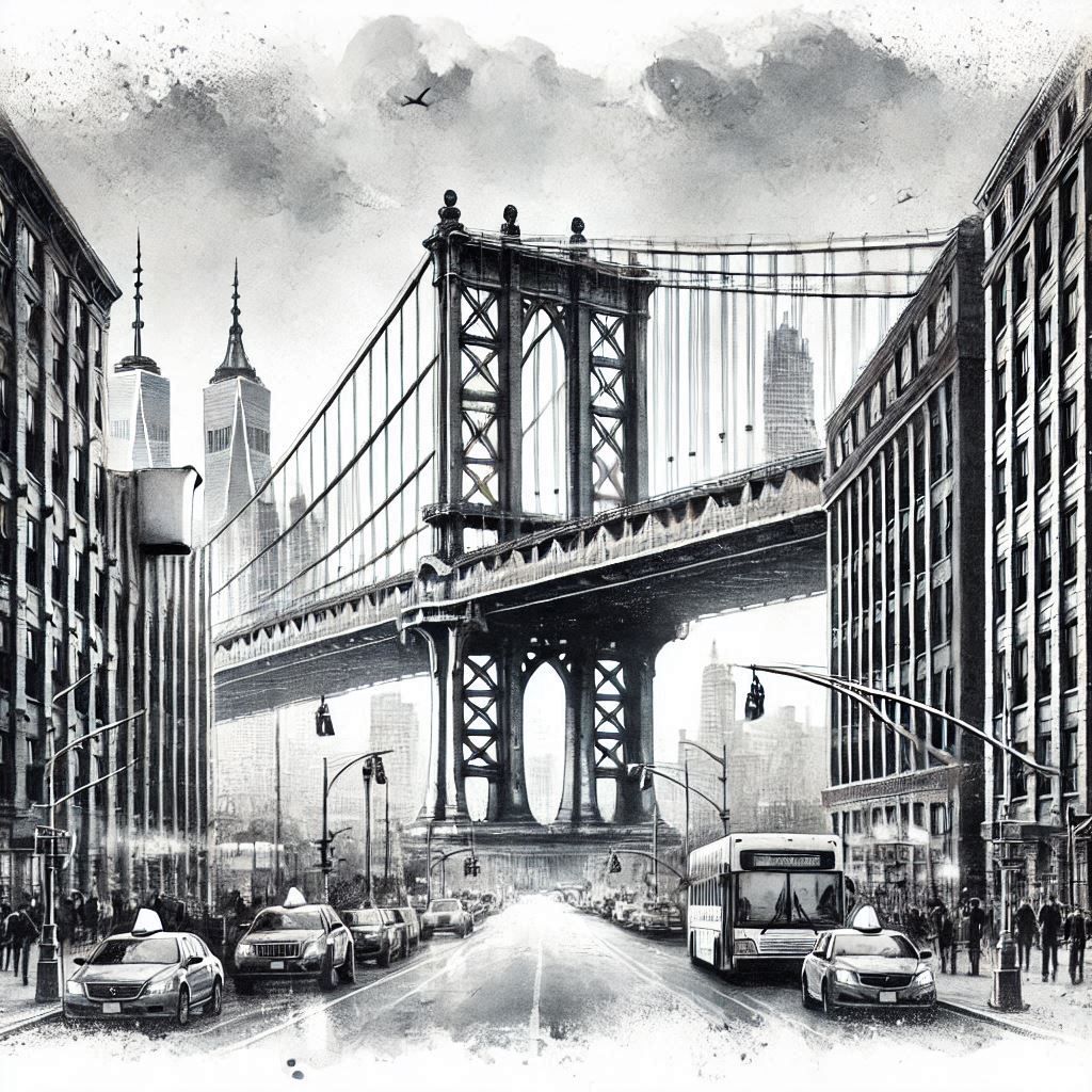 Cidade em preto e branco