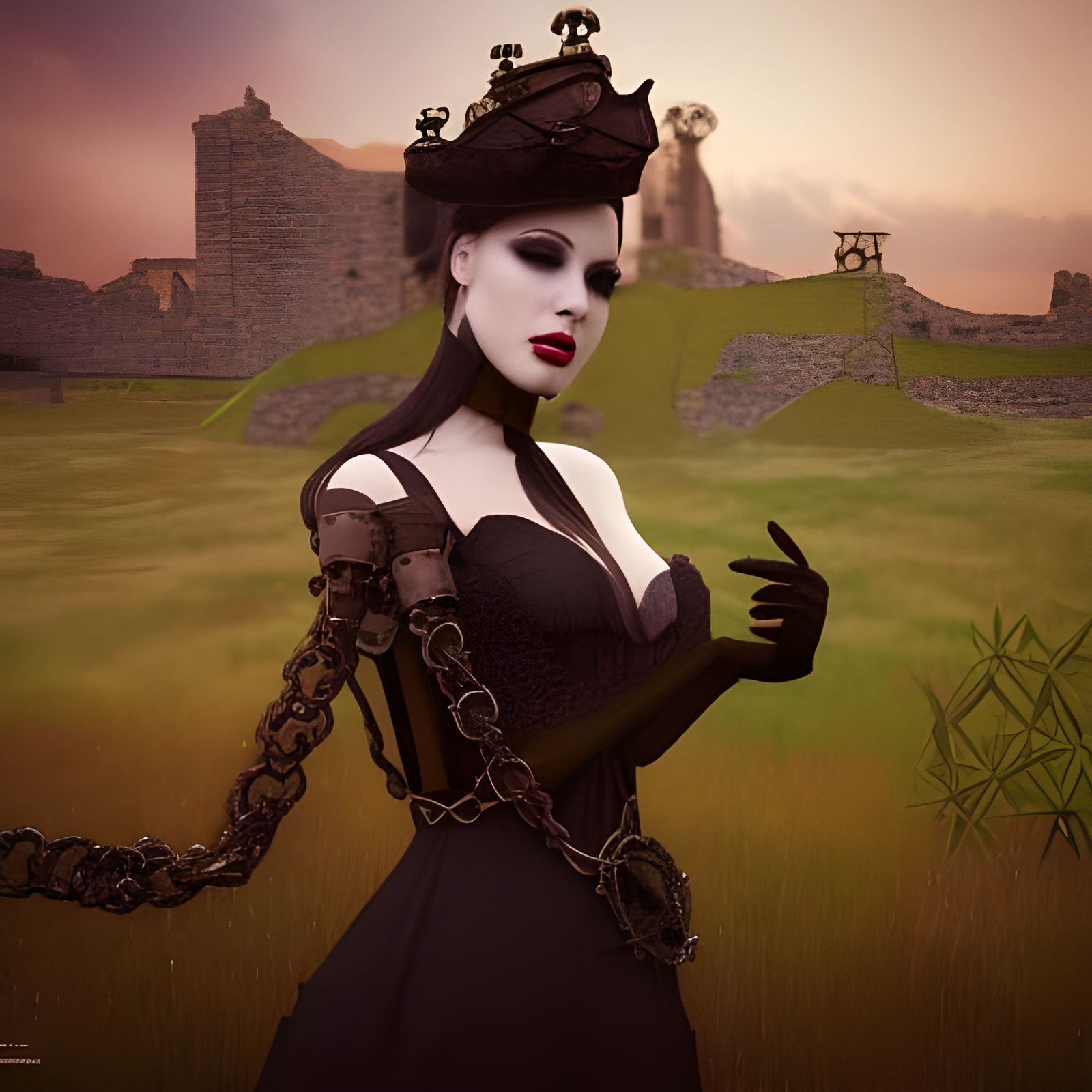 Chain Gang Lady X at Haunted Ruins Site!