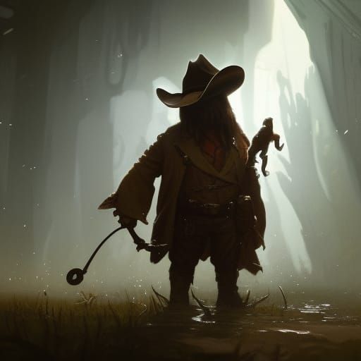 Small Frog cowboy