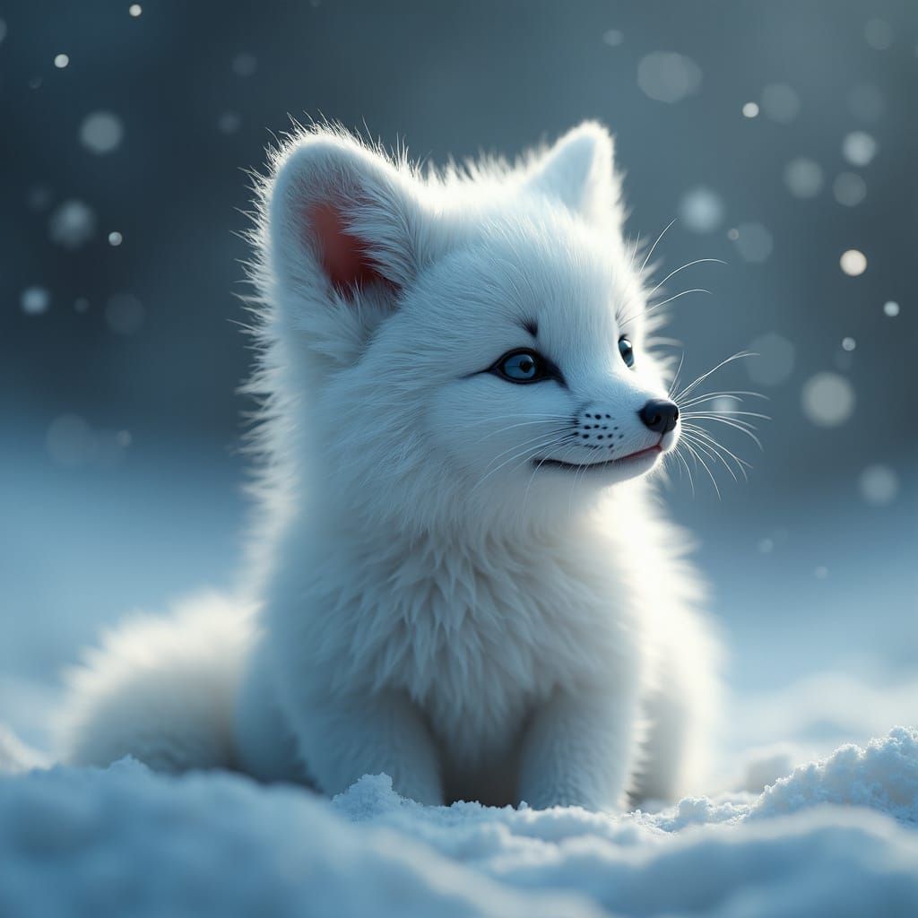 Freddy the baby arctic Fox (animated)
