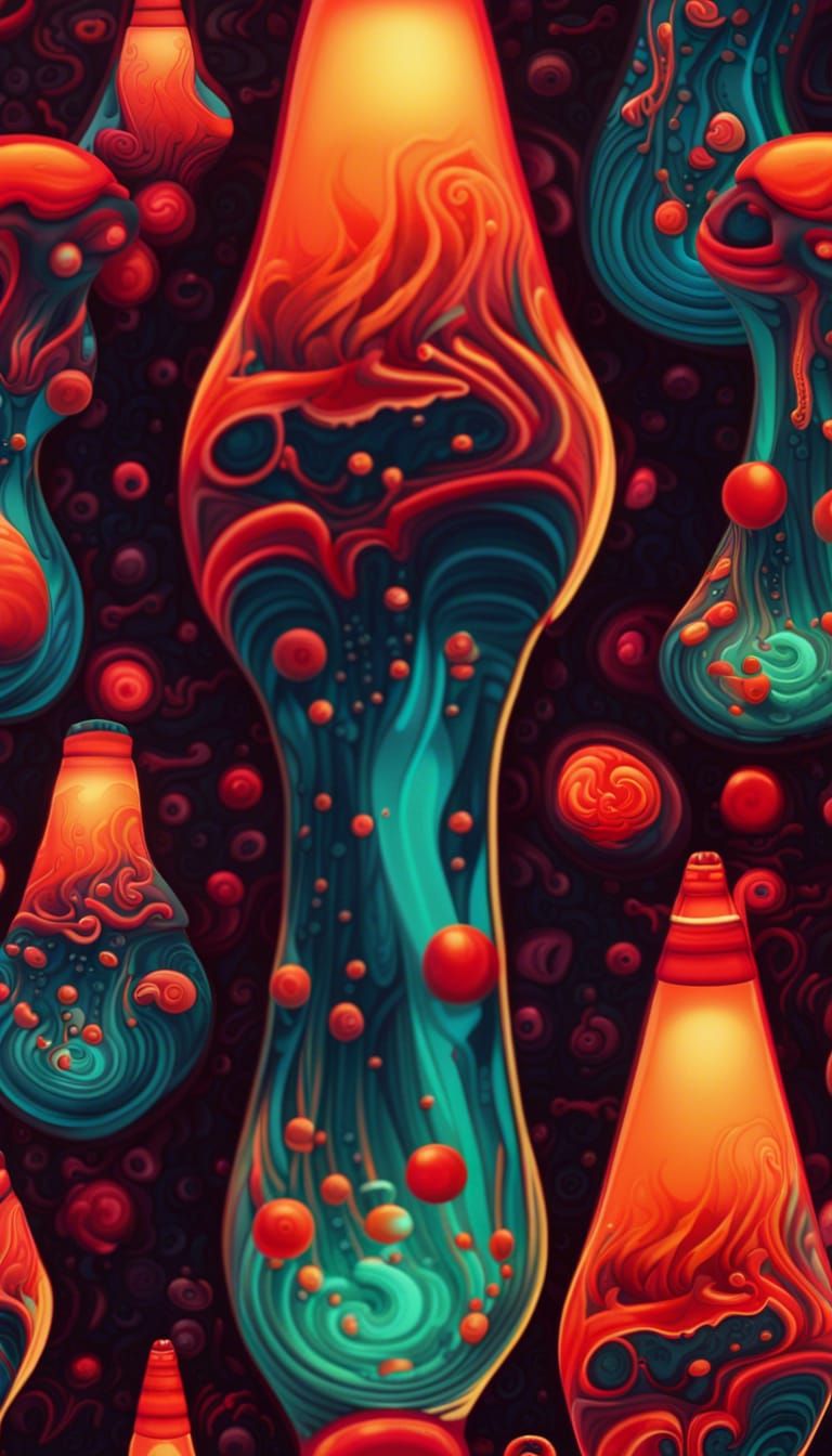 Groovy lava lamp AI Generated Artwork NightCafe Creator