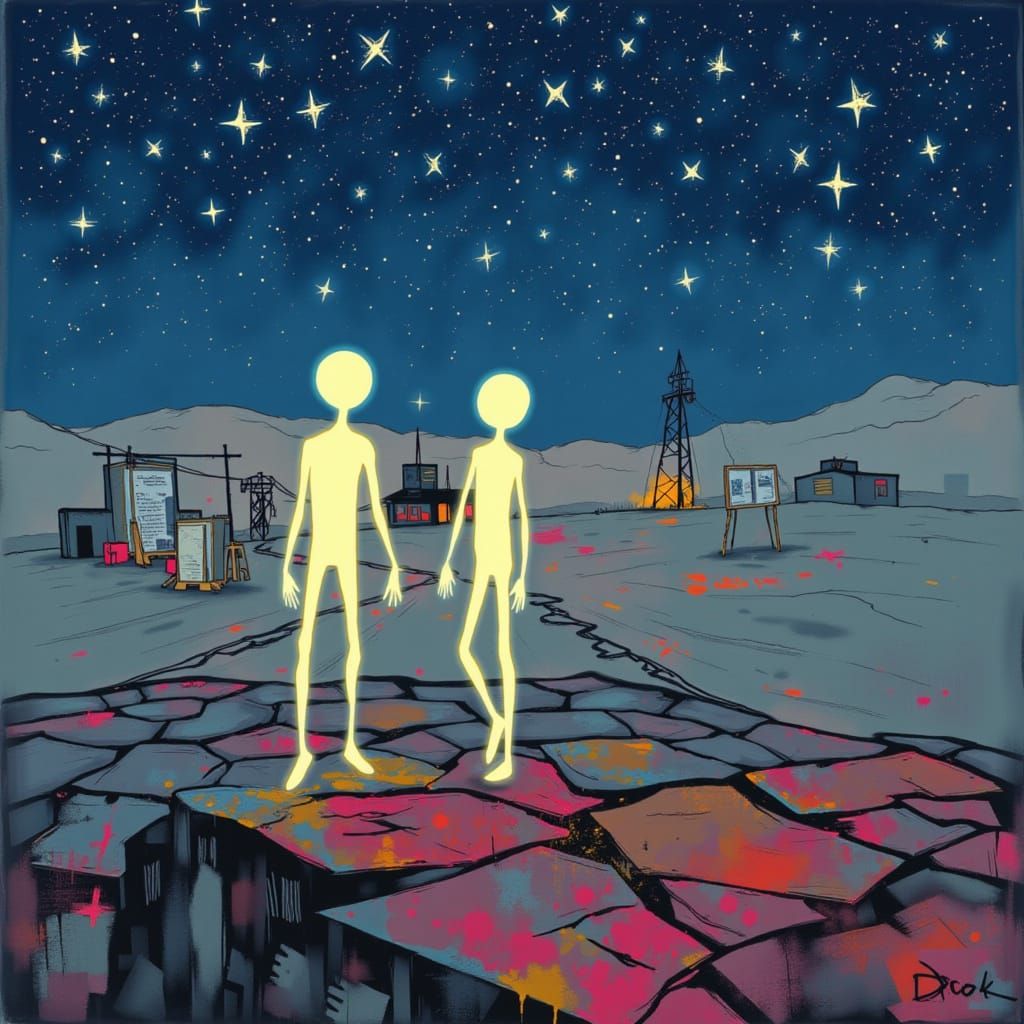 <lora:DANCING ALIENS:1.0>