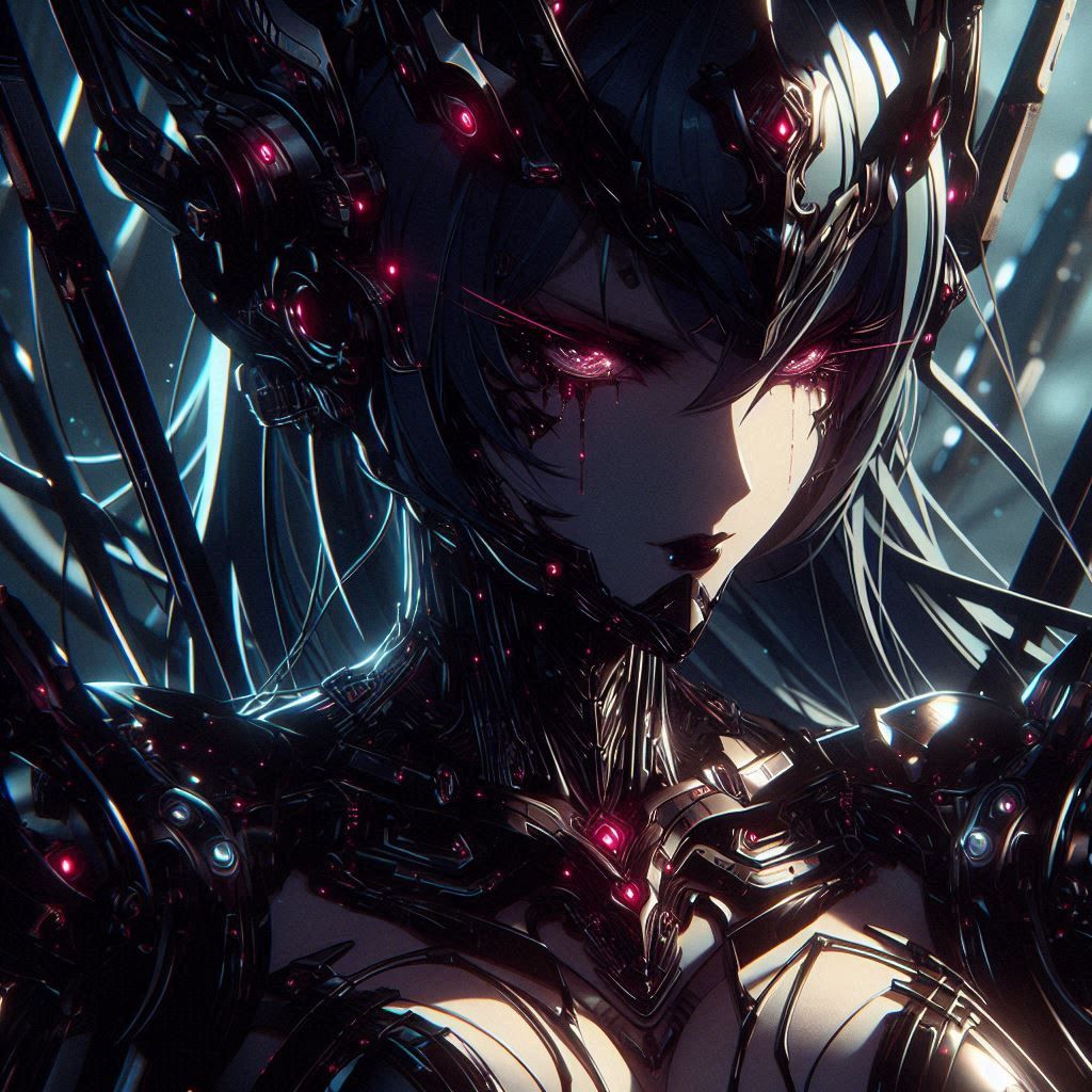 Dark queen, anime woman