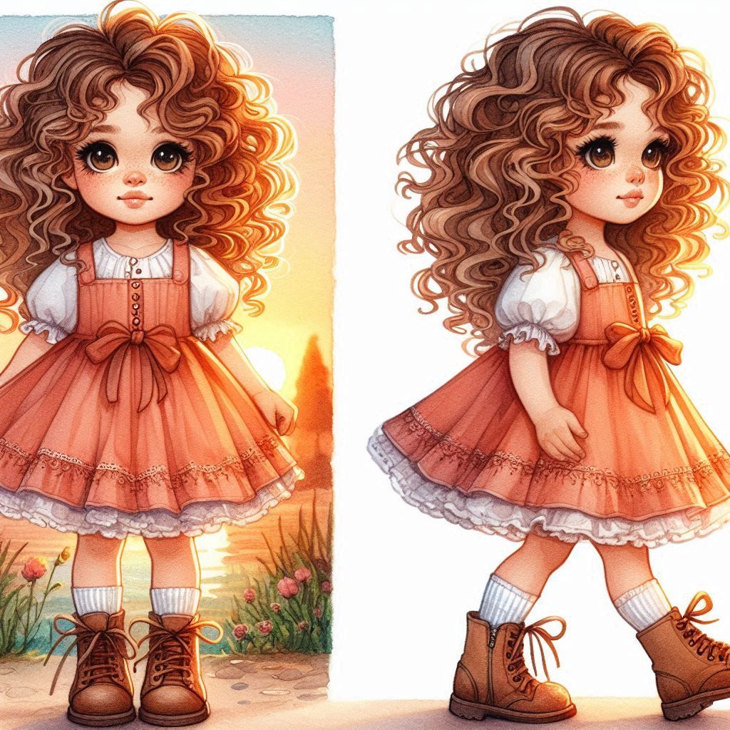 ילדה מהממת עם תלתלים