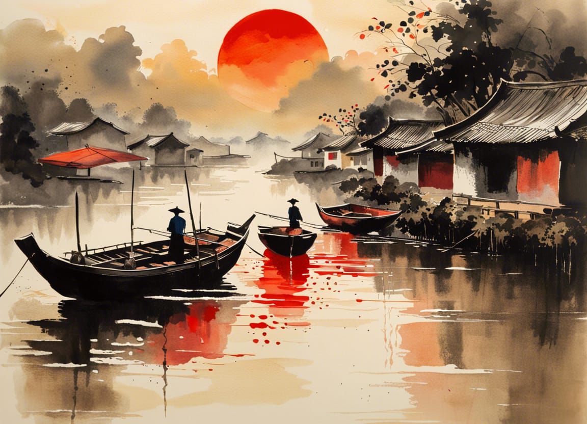 City Landscapes #38 Vietnamese vilage
