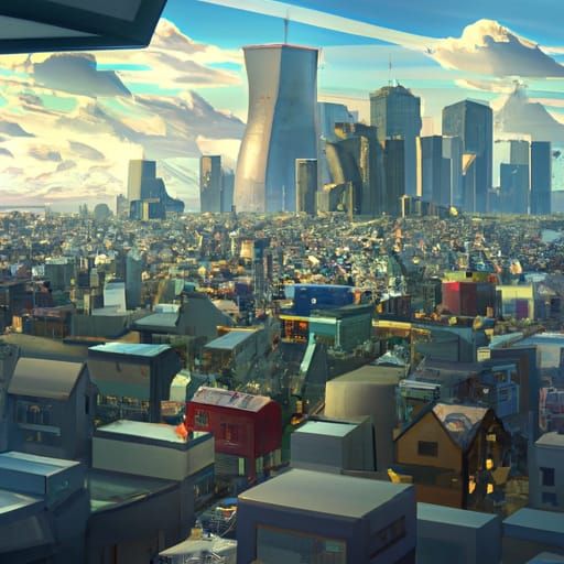modern city