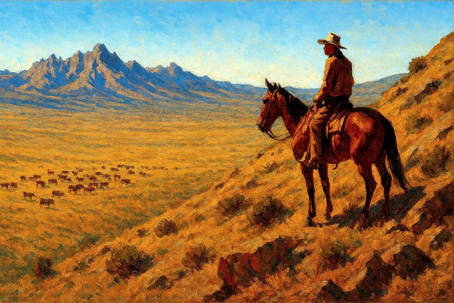 The Valley of the Sawtooth Mountains