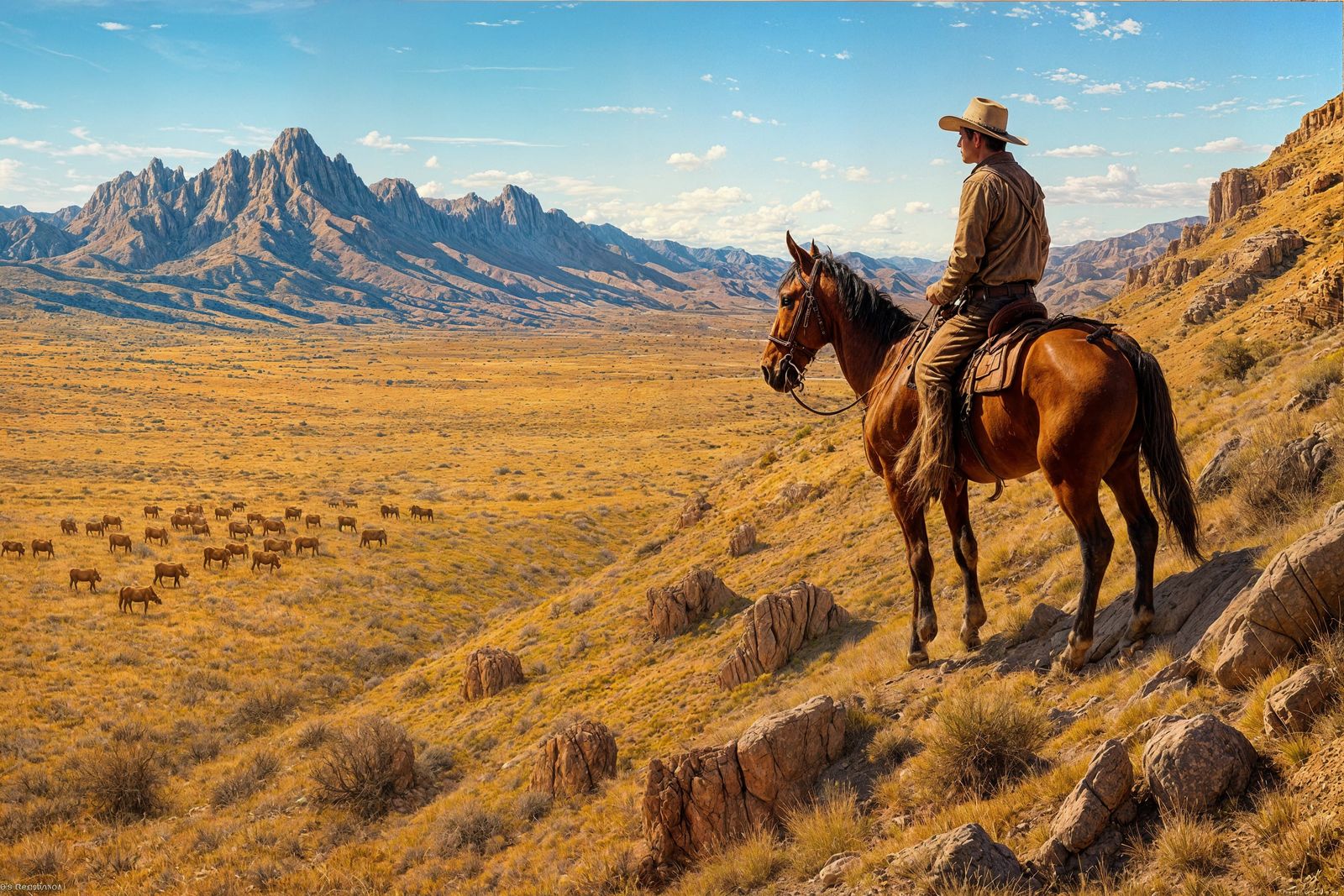The Valley of the Sawtooth Mountains