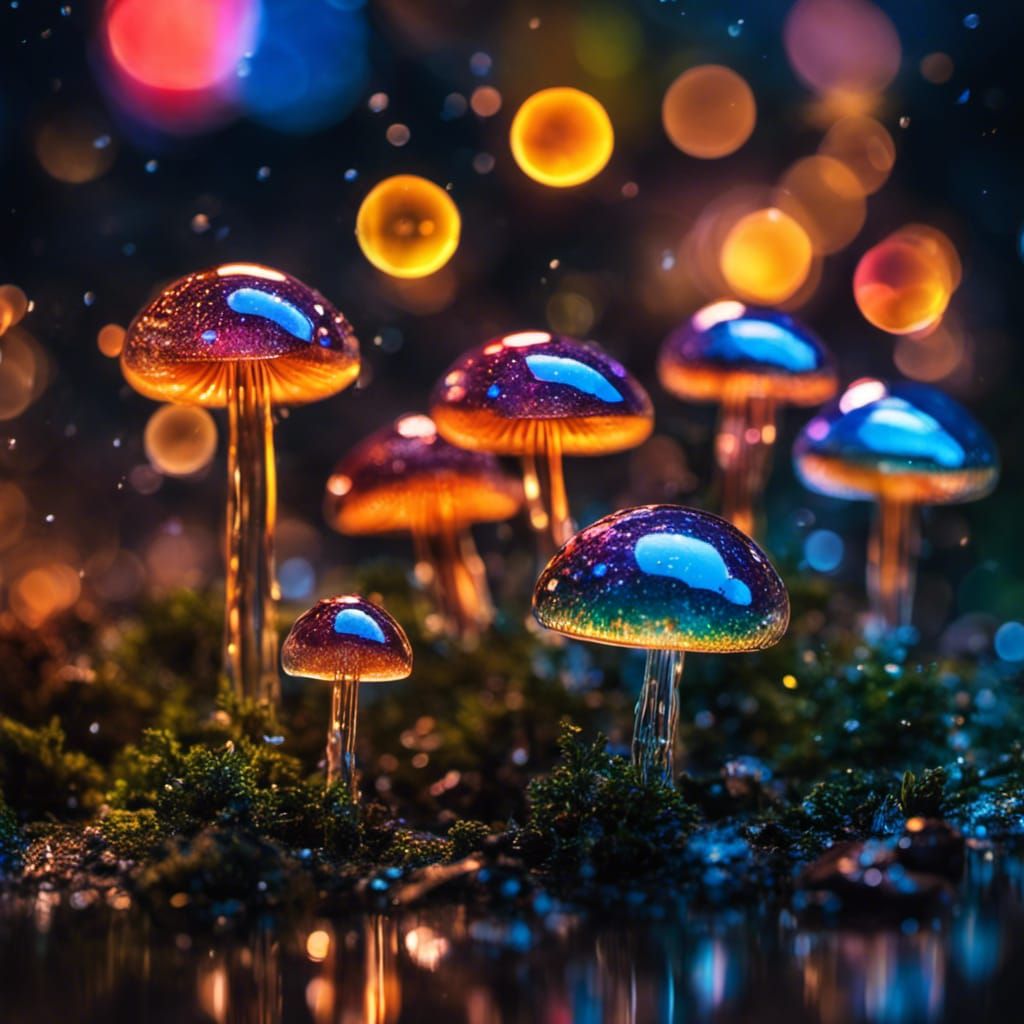 Glass mushrooms