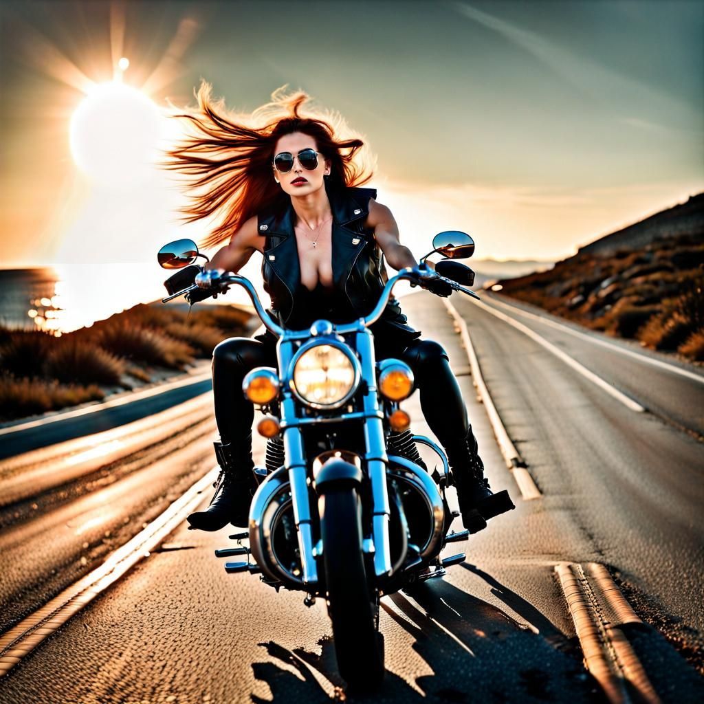 Harley Davidson Easy Rider - AI Generated Artwork - NightCafe Creator