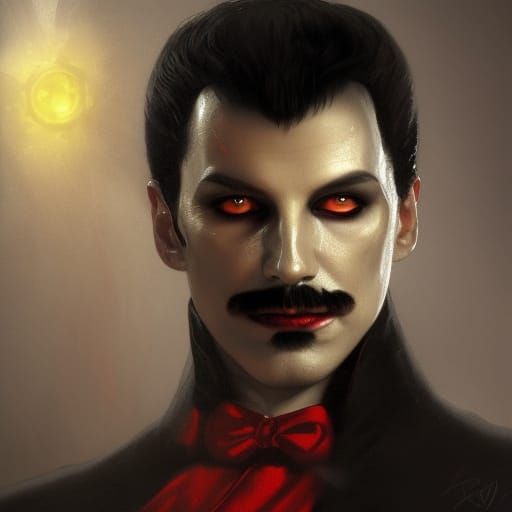 Freddy Mercury as Dracula 4