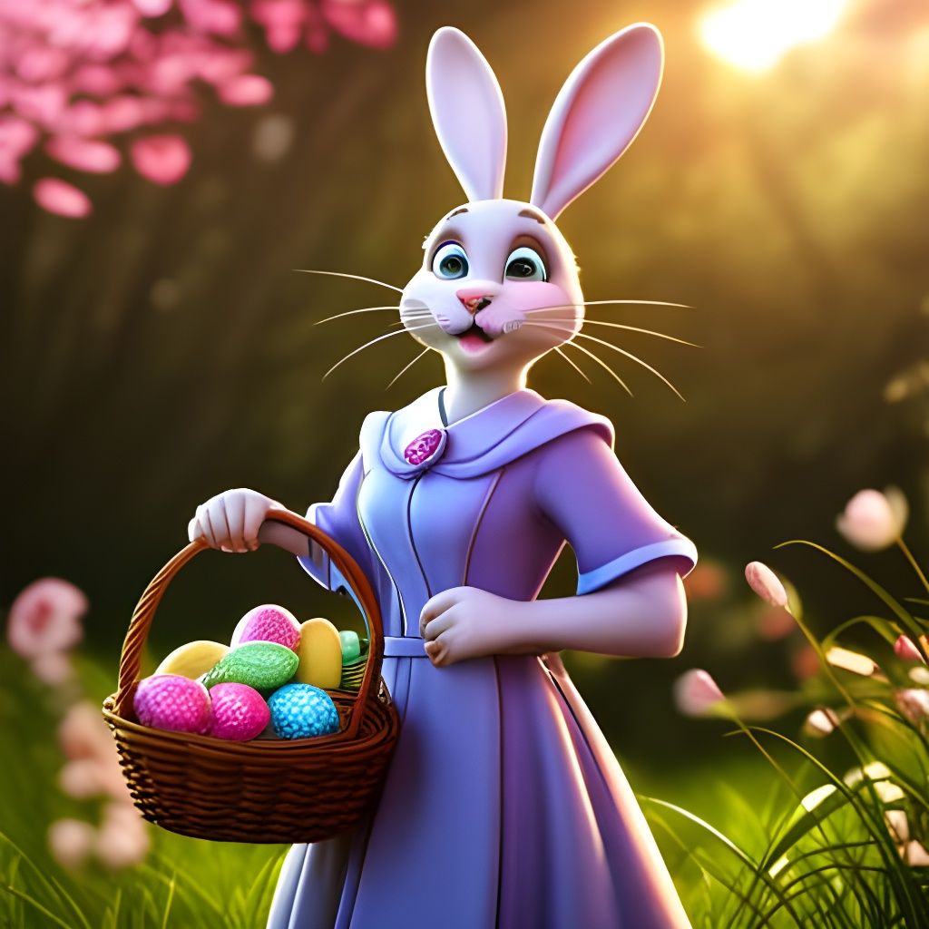 Easter Bunny - AI Generated Artwork - NightCafe Creator