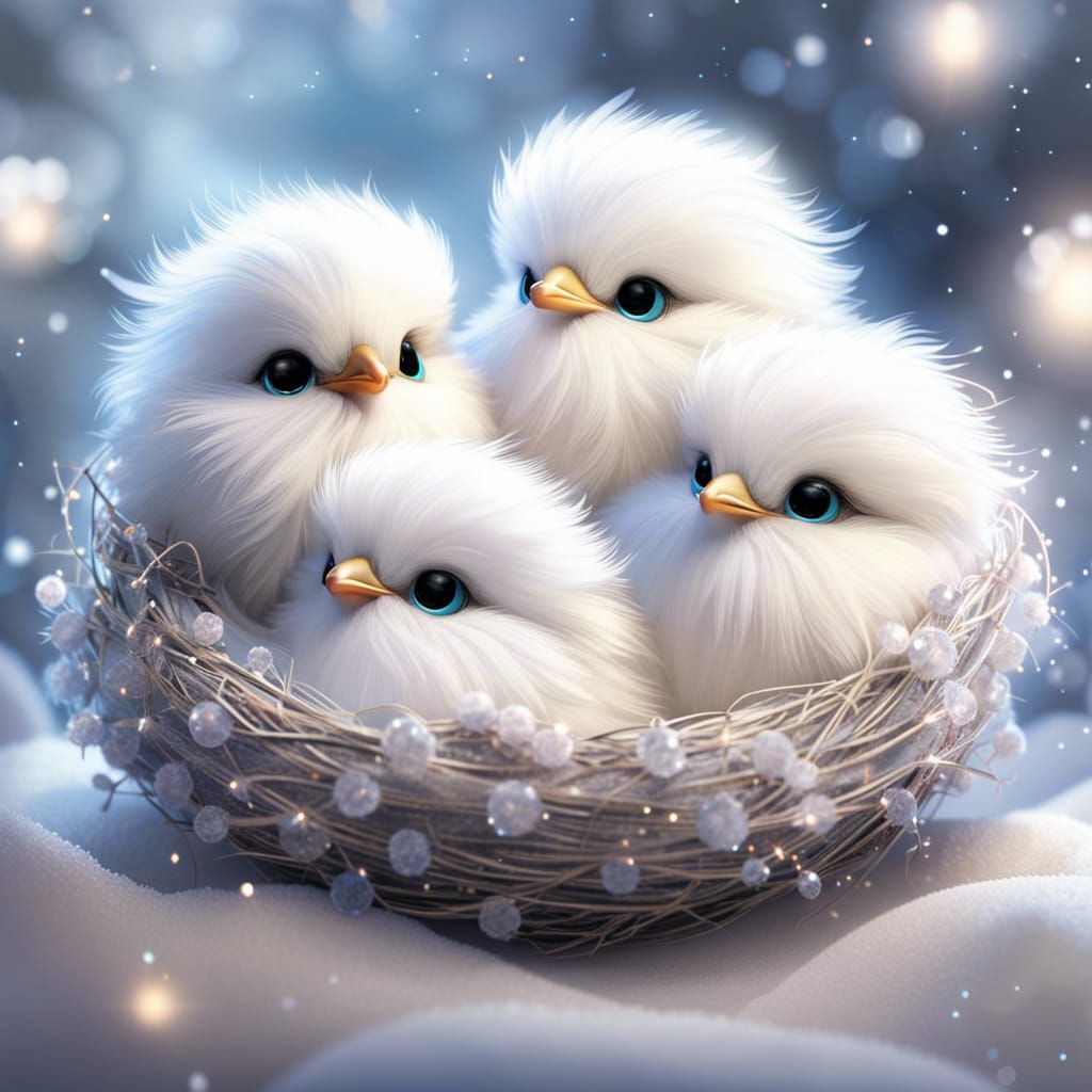 Baby Snow Birds